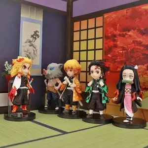 Genuine Gacha Scale Model Demon Slayer: Kimetsu No Yaiba Nezuko Kyoujurou Muzan Standing Posture Action Figure Toys