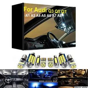 2026 New For Audi A1 A3 S3 8L 8P 8V A4 S4 B5 B6 B7 B8 A5 S5 A6 S6 C5 C6 C7 A7 S7 A8 S8 D3 Q3 Q5 SQ5 Q7 4L Interior LED Light Kit Canbus