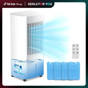 【DealsForYouDays】Portable Evaporative Air Cooler,3 In 1 Swamp Cooler with 4 Ice Packs,15H Timer,3 Speeds & 3 Modes,Remote,Cooling Fan for Bedroom,Living Room,Office,Pet-Friendly, Portable Swamp Cooler, Garage, Dorm Room