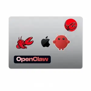 OpenClaw Attitude Stickers, OpenClaw Creative Series for Laptops/Phones. Cute Creature Designs to Brighten Any Surface, Waterproof & Scratch-Resistant