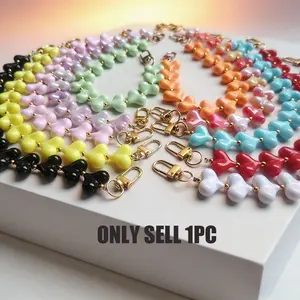 Macaron Heart Phone Lanyard, Phone Chains, Y2K Girl Style, Portable Anti-Drop, Phone & Backpack Accessory, Cute and Trendy, Perfect Gift, Phone Accessories