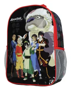 Avatar The Last Airbender Aang Zuko Katara Toph Appa Travel School 16" Backpack For Daily Use