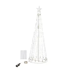 Evergreen Indoor/Outdoor Cone tree with RGB Lights 47"