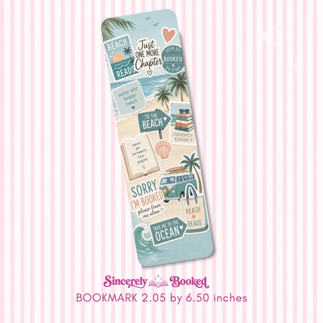Beach Reads Bookmark | Bookish Accessories | One-sided Bookmark