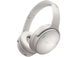 Bose QuietComfort Headphones - Wireless Bluetooth Headphones, Active Over Ear Noise Cancelling and Mic, USB-C Charging, Deep Bass, Up to 24 Hours of Playtime, White Smoke