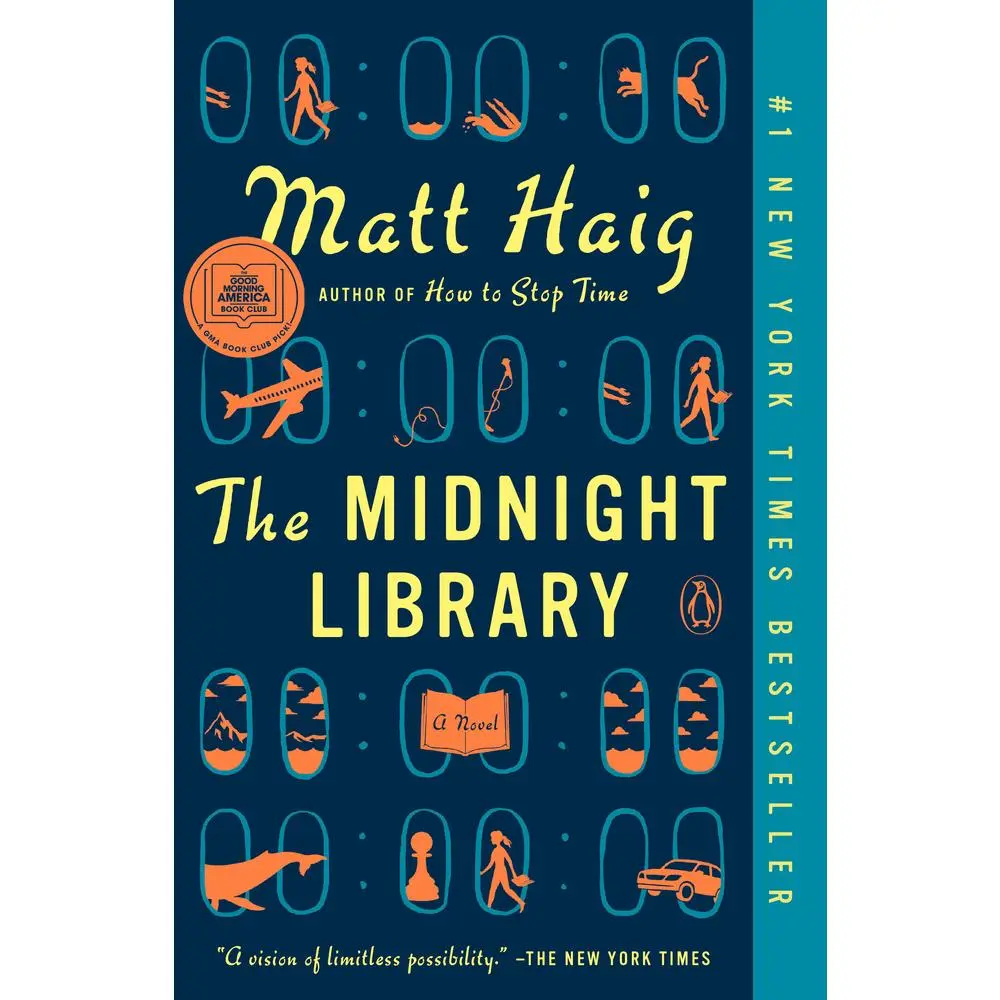Used Paperback Fiction Book - The Midnight Library: A Good Morning America Book Club Pick, Feel-Good, Dazzling Reader-Favorite for Fans of Fiction by Matt Haig (English)