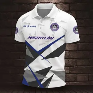 LIGA MX Mazatlan F.C Personalized Name Multi Color Polo ST2605