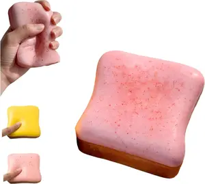 2026 New Soft  Butter Toast Squishy Toy, Squeeze Stress Relief, Realistic Food Replica, Perfect Gift For Easter, Valentine's Day, Birthday, Friends & Family
