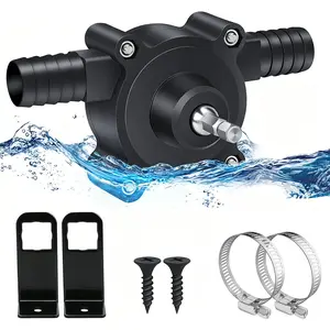 SummerVibes Electric Drill Pump for Water Gasoline Oil Diesels Fluid Transfer Pump Mini Hand Self-Priming Quick Pumping Speed portable