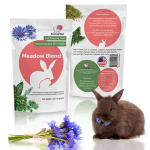 Snout and Shell 2oz Meadow Blend – Natural Foraging Treat for Rabbits, Guinea Pigs & Chinchillas – High-Fiber Supplement
