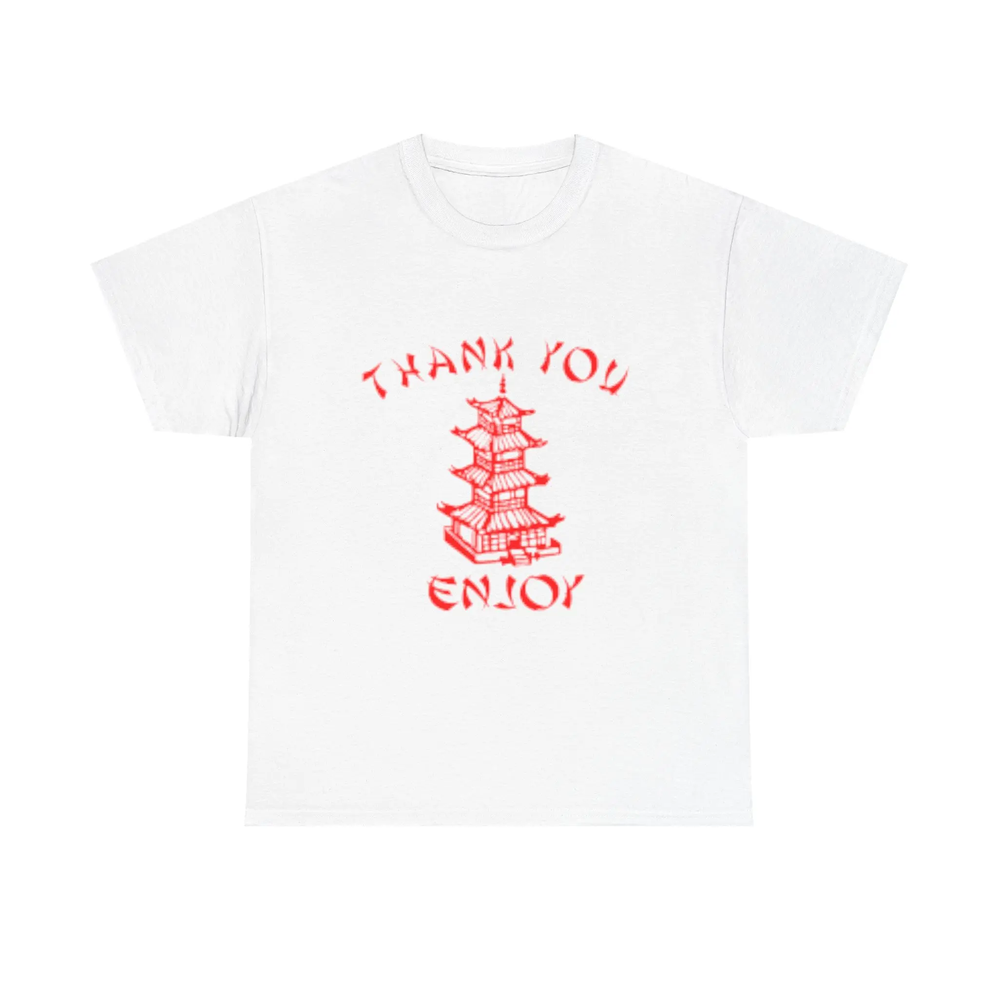 Chinese Takeout Thank You Enjoy Unisex Heavy Cotton Tee
