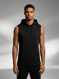 Men’s hooded fashion apparel, casual summer wear, athletic workout clothing, medium fabric thickness, fitted style, ideal for outdoor activities, athletic tops