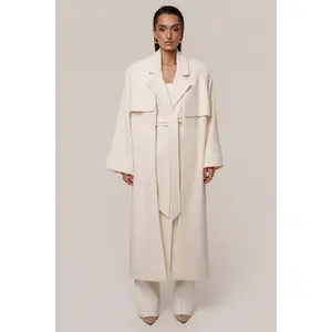 Ivory Cloud Woven Coat