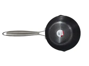 STARCRAFTS 1515 Nonstick Saucepan, 22cm Honeycomb Design Cookware with Stainless Steel Exterior, Compatible with Stove and Induction