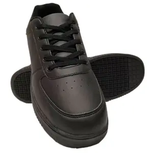 Mens Slip Resistant Work Shoes Lightweight Sneakers Oil Resistant Safety Shoes for Restaurant Cold Storage Workers