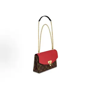 Pre-owned Louis Vuitton Monogram & Red Chain Bag