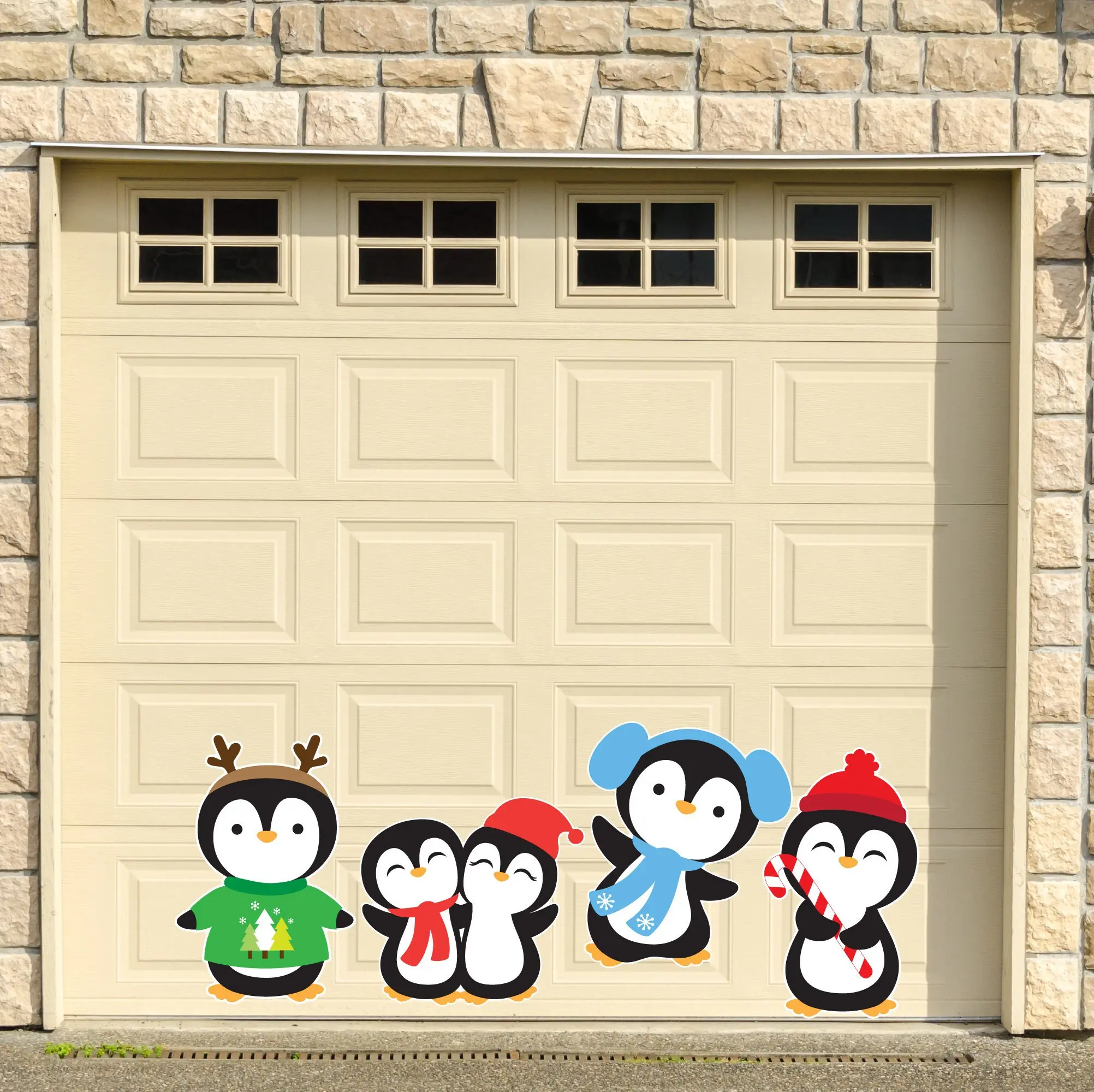 4 Piece Chilly Penguin Magnets | Christmas Decorations