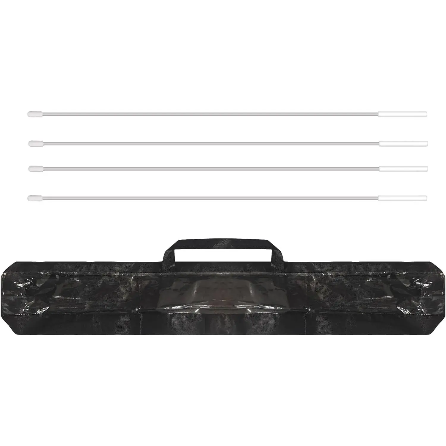 MUNAFEI Flex Rods Set for Worship Flags(4 Rods+1 Flag Bag) Fiberglass Flexible Pole for Flags Lightweight Durable Pole 43.3 in(110CM)