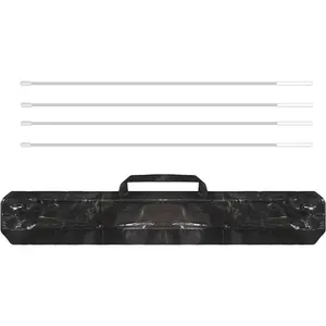MUNAFEI Flex Rods Set for Worship Flags(4 Rods+1 Flag Bag) Fiberglass Flexible Pole for Flags Lightweight Durable Pole 43.3 in(110CM)