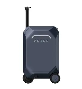 20-inch suitcase, smart retractable suitcase with wheels for riding, suitcase with seat, carry-on travel suitcase, suitcase that can be taken on a plane