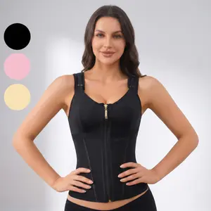 Women's Waist Trainer Corset - Tummy Control Faja  Body Shaper With Steel Boned & Adjustable Straps - Plus Size Friendly Faja Moldeadora Abdomen