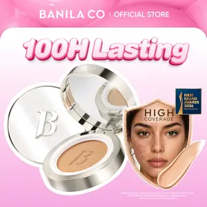 BANILA CO Covericious Ultimate Cover Cushion | 100HR Long-Wear Foundation | 20 Shades for All Tones | Sweat-Proof, Transfer-Resistant Korean Cushion Foundation | Full Coverage, Matte Finish, Lightweight Hydrating Formula | Compact-Size, Festival Makeup