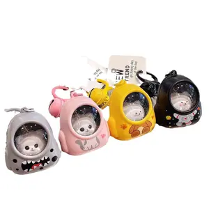 Glowing Keychain Backpack Night Light Astronaut Cat Accessories Fun Ornament Pendant for Classmates Back-to-School Season