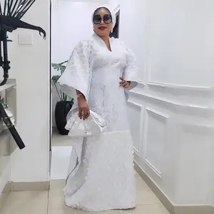 White Dresses for Women 2026 Traditional African Clothing Dashiki Ankara Outfits Gown Abayas Robe Muslim Kaftan Maxi Long Dress