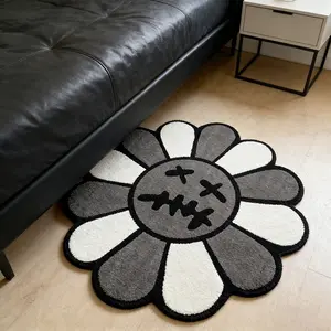 Creative Unusual Design Carpet for Living Room & Bedroom, Soft Plush Rug for Hallway Sofa Table, Fluffy Bedside Rug, Modern Indoor Rug, Trendy Personalized Decorative Mat