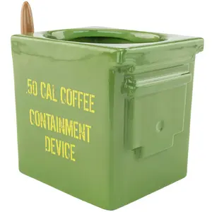 Fairly Odd Novelties .50 Cal Ammo Container Novelty Mug Military Coffee Tea Cup Gag Gift