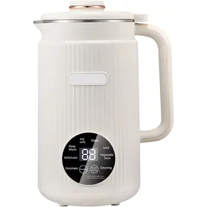 Nut Milk Maker & Soy Milk Maker, Programmable Blender with Digital Display – 12 Stainless Steel Blades, Auto Cleaning & 8H Keep Warm Function (White)