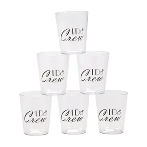 I Do Crew BPA-Free Plastic Shot Glasses - 24 Ct.