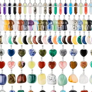 Crystal Pendents - Assorted Shapes & Colors for Unique Jewelry Designs