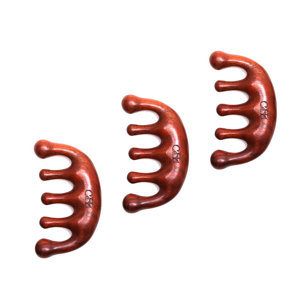 【Not For Sale】1 PCS Premium Red Sandalwood Smooth Scalp Massaging Comb - Handcrafted Wooden Hair Comb for Gentle Stress Relief, Body Care & Hair Health - Natural Therapy Tool