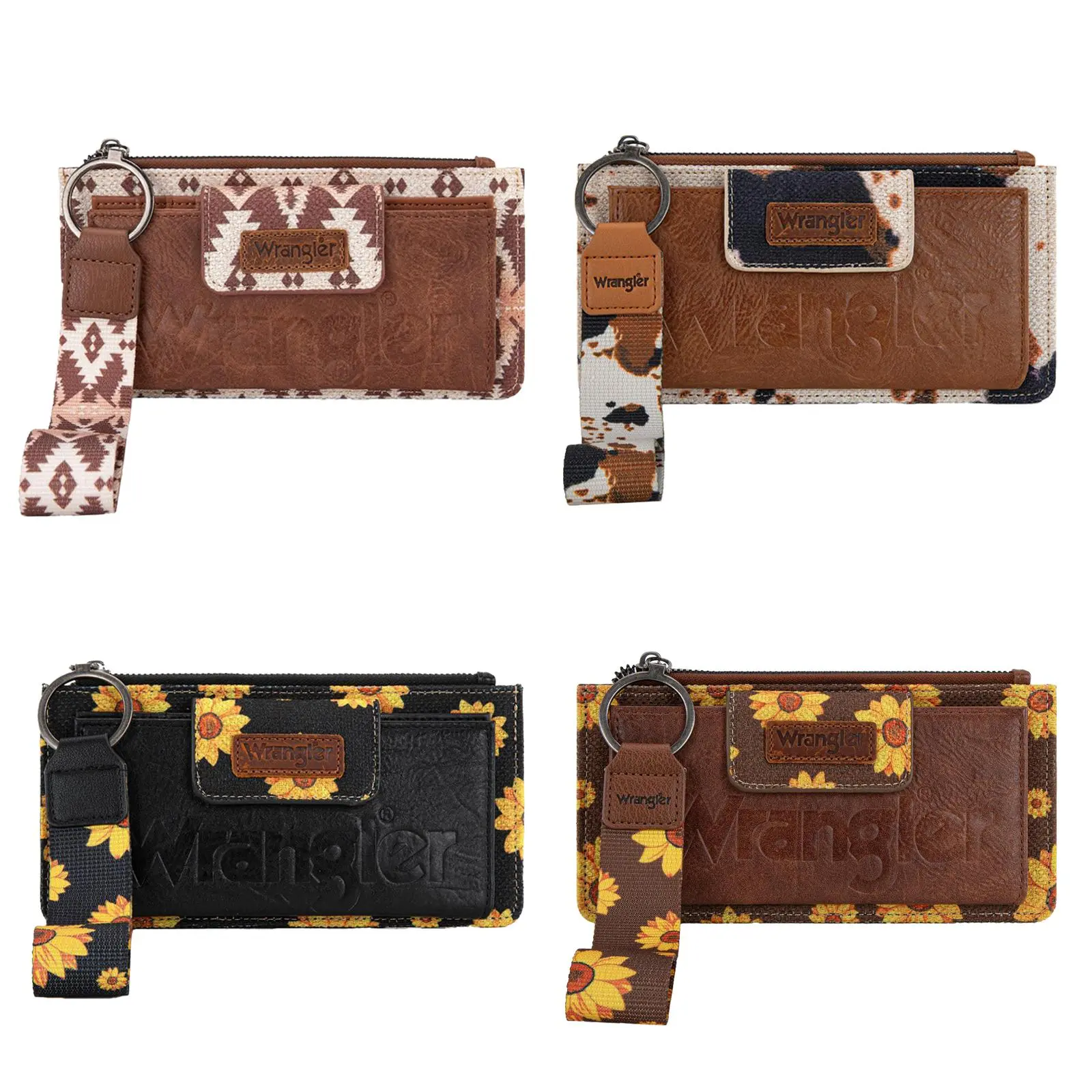 Wrangler Wristlet Wallets for Women with ID Window and a Coin Purse Wrangler Wristlet Wallets for Women with ID Window and a Coin Purse