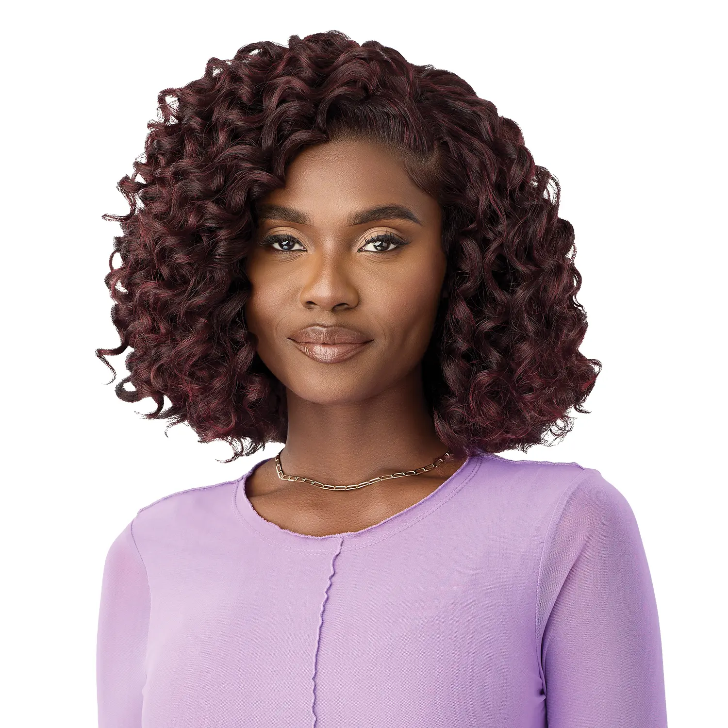 Outre HD Lace Frontal Wig - Swoop Series Swoop24, Glueless Install, Fully Hand-Tied, 13X4 Pre-Plucked Perfect Hairline, Secure Comb Fit, Volume Lift (Synthetic Lace Front Wig), Hand-Tied Lace