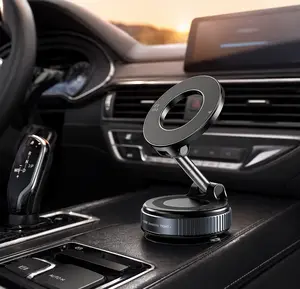 MagSafe Magnetic Suction Cup Phone Holder for Car, 360° Adjustable, Pocket-Size Foldable Car Mount, Compatible with iPhone 17 16 15 14 13 12 Series