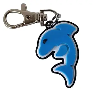 Dolphin Keychain | 3D Print | Original Design | Bag Charm | Ocean Lover's Gift