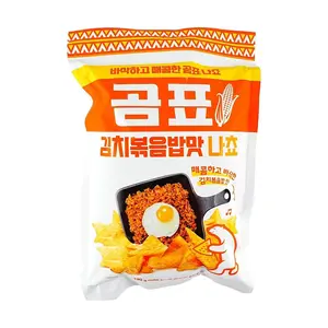 GOMPYO Korean Kimchi Fried Rice Flavored Corn Chips - Spicy & Savory Snack, 190g