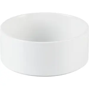 Ceramic  Bowls 28 oz Porcelain  Bowls for Small Medium Dogs Ceramic  and Water Bowl for Dogs Microwave & Dishwasher Safe (White)