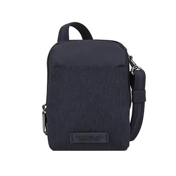 Travelon Anti-Theft Metro Stadium Mini Crossbody/Navy Heather Travelon Anti-Theft Metro Stadium Mini Crossbody/Navy Heather