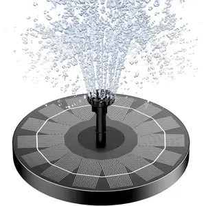 Solar Fountain, Solar Powered Bird Bath Fountain Pump， 1.5W Solar Panel Kit Water Pump, Outdoor Watering Submersible Pump for Pond, Pool, Garden, Fish Tank