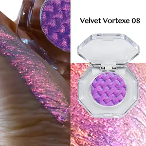 8-Color Optical Multicolor Shifting Glitter Shimmer Eyeshadow, Mermaid Blue Polarized, Essential for Parties, Photoshoots, Dates