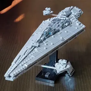 Stellar Warship Model Kit, Ideal Home Decor, Perfect Collector's Item, Holiday Gift Choice, Spacecraft Building Blocks