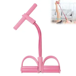 Manual Tension Training Pedal with Elastic Band - Natural Latex Yoga Stretching Band for Home Gym Arm & Waist Training | Resistance Band Fitness Equipment