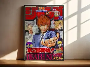 Death Note Light Yagami Anime Poster Print, Manga Art, Anime Wall Decor, Anime Room Artwork, Anime Gift, Manga Fan Gift, Anime Merch