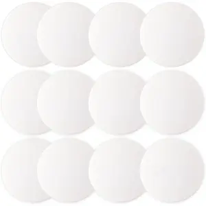 Door Stopper Wall Protector, 12 count Door Knob Stoppers Wall Protector with   Adhesive,Quiet, Shock, Absorbent , Door Handle Bumpers and Protect Wall Surfaces (Round 2 inch)
