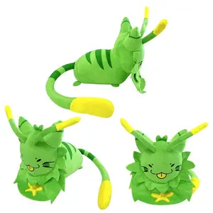 Cute Gnarpy Plush Figure Toy Regretevator Gnarpy Discovers The Internet Cat Alien Green Stuffed Animal Soft Toy Doll
