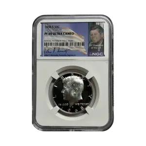 1968-S Kennedy Half Dollar - NGC PF69UCAM - Kennedy Signature Label