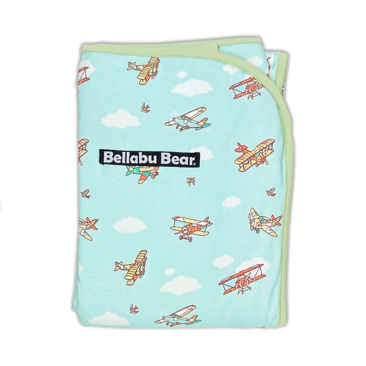 Vintage Airplanes Bamboo Blanket Vintage Airplanes Bamboo Blanket